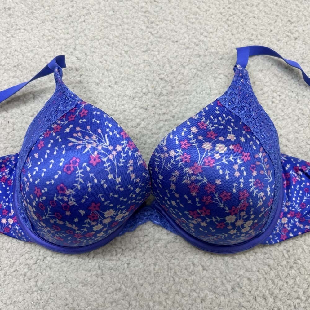 Maidenform Bra 36B T-Shirt Bra 09428 Natural Boost Demi T-Shirt Underwire Bra